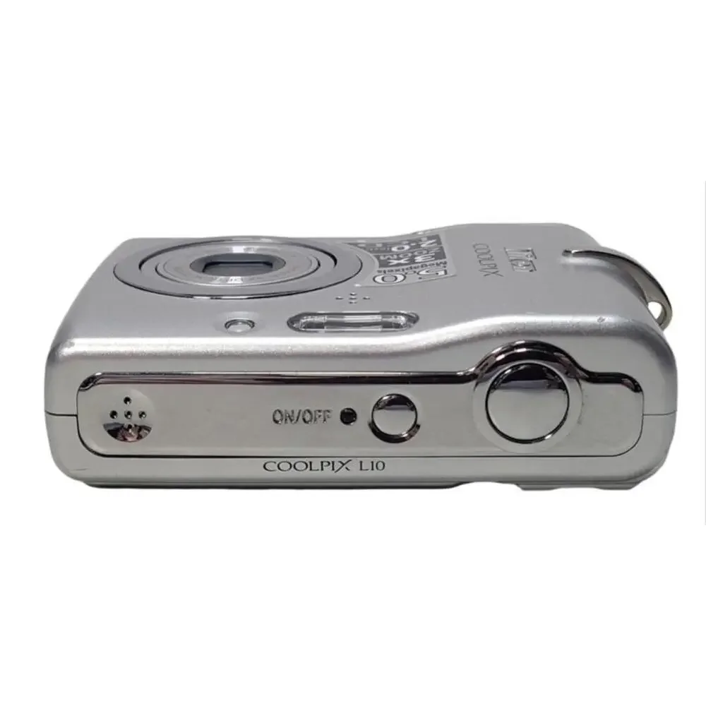 Nikon Coolpix L10 Digital Compact Camera 5.0MP Silver Complete In Box TESTED